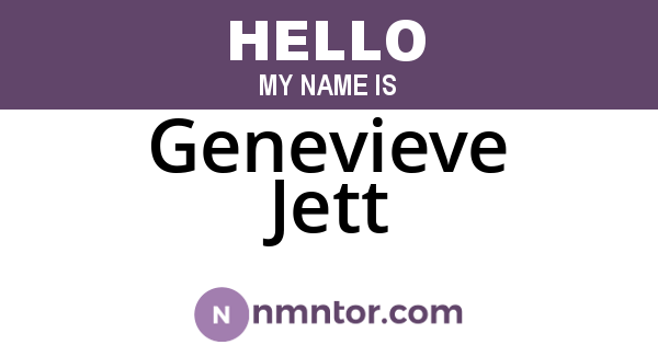 Genevieve Jett