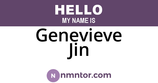 Genevieve Jin