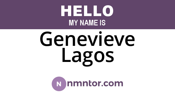 Genevieve Lagos