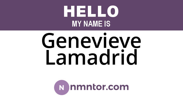 Genevieve Lamadrid