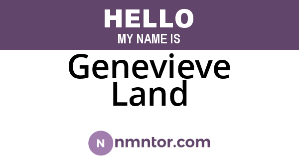 Genevieve Land