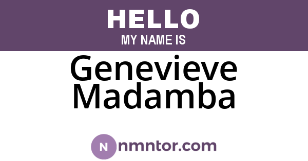 Genevieve Madamba