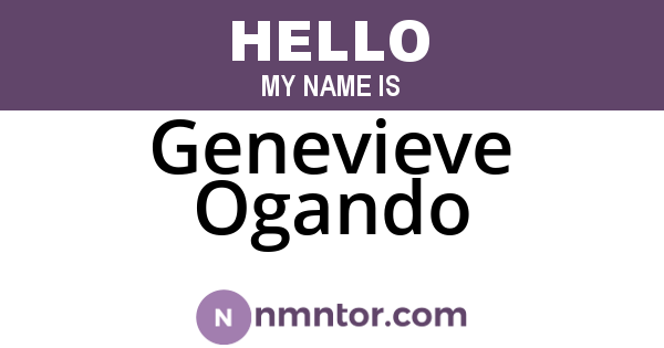 Genevieve Ogando