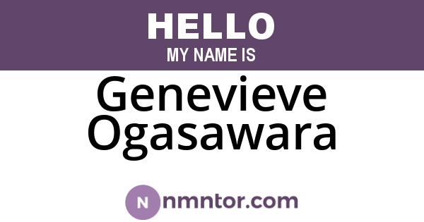 Genevieve Ogasawara