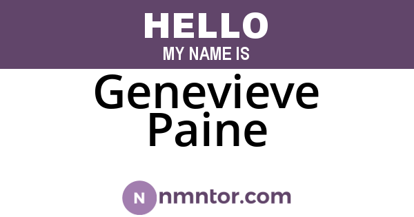 Genevieve Paine