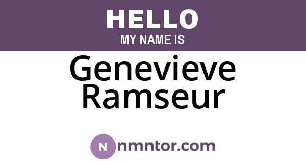 Genevieve Ramseur