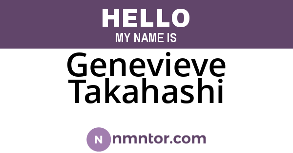 Genevieve Takahashi