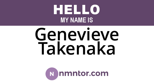 Genevieve Takenaka