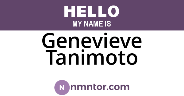 Genevieve Tanimoto