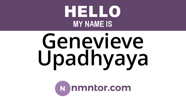 Genevieve Upadhyaya