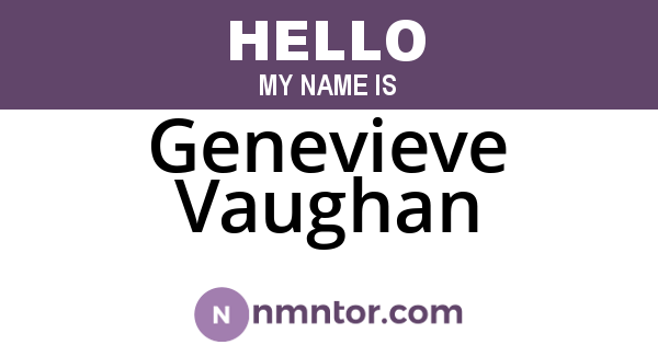 Genevieve Vaughan