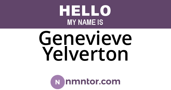 Genevieve Yelverton