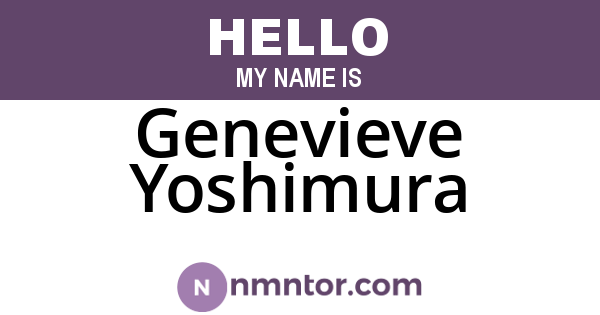 Genevieve Yoshimura
