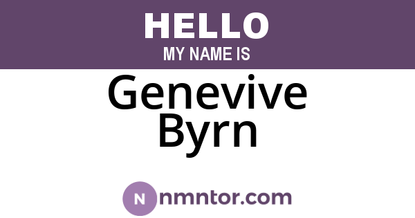Genevive Byrn