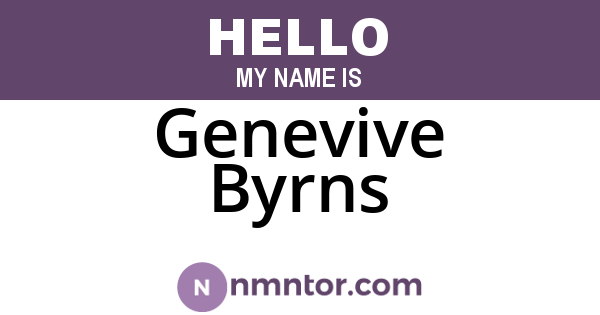 Genevive Byrns