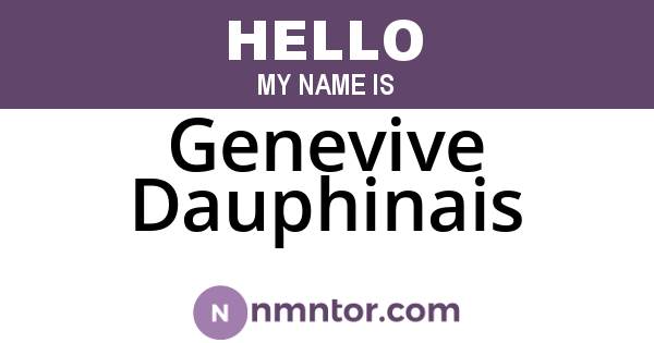 Genevive Dauphinais