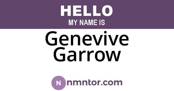Genevive Garrow