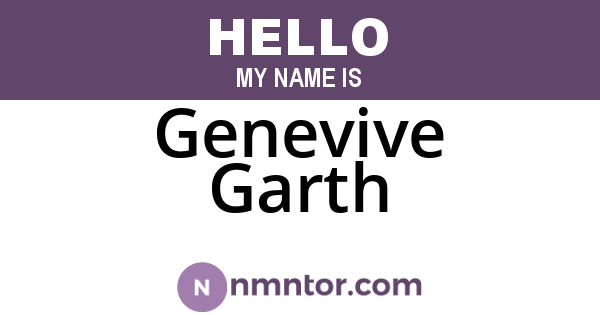 Genevive Garth