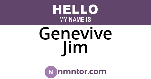 Genevive Jim