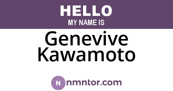 Genevive Kawamoto