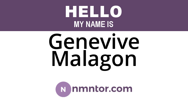 Genevive Malagon