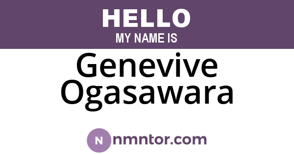 Genevive Ogasawara