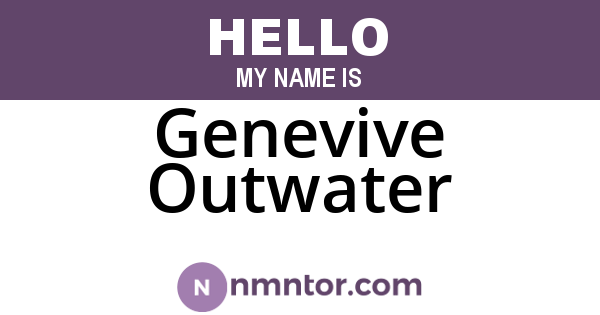Genevive Outwater