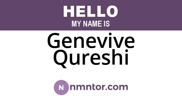 Genevive Qureshi