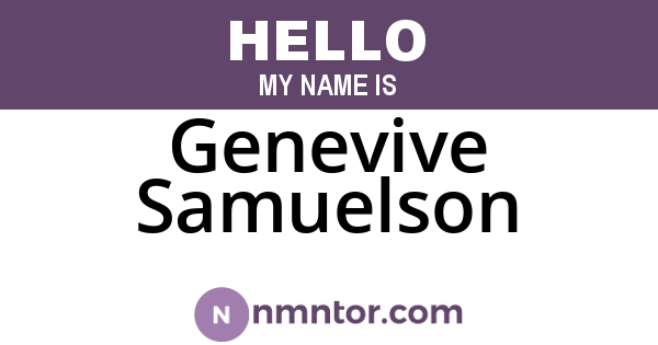 Genevive Samuelson