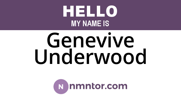 Genevive Underwood