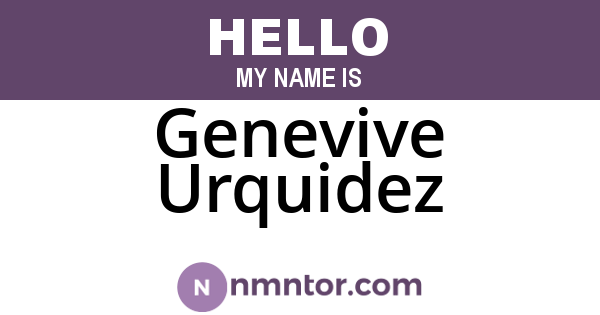 Genevive Urquidez