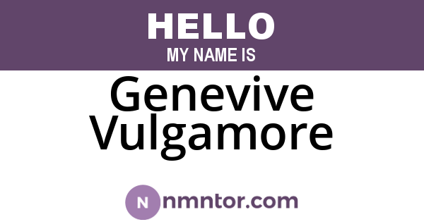 Genevive Vulgamore