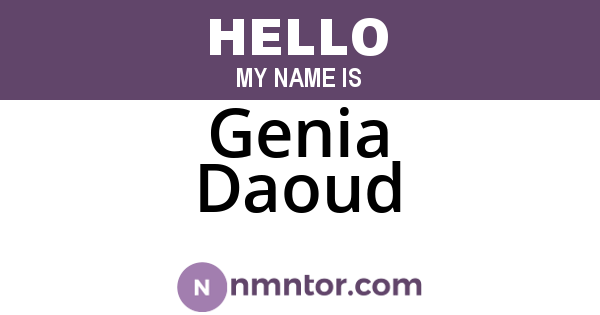 Genia Daoud