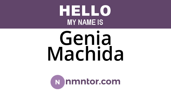 Genia Machida