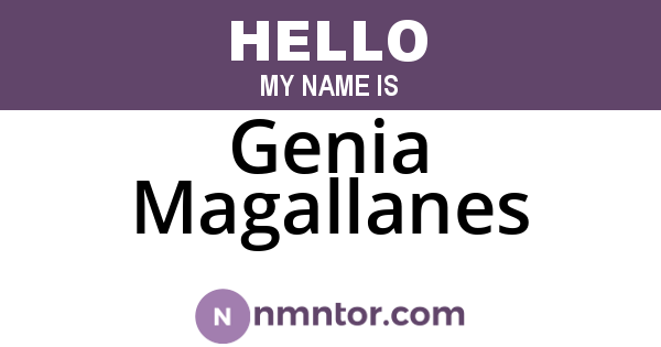 Genia Magallanes