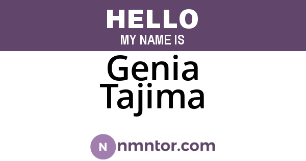 Genia Tajima