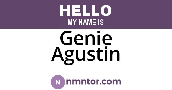 Genie Agustin