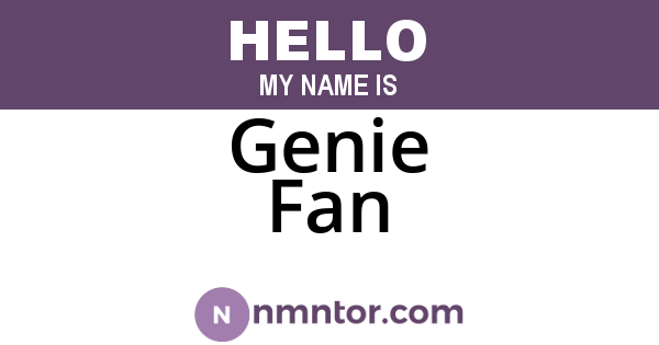 Genie Fan