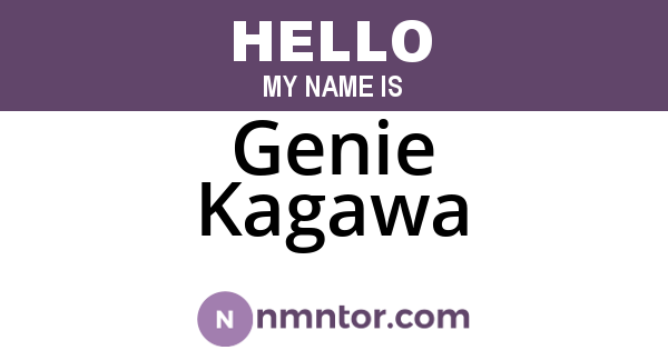 Genie Kagawa