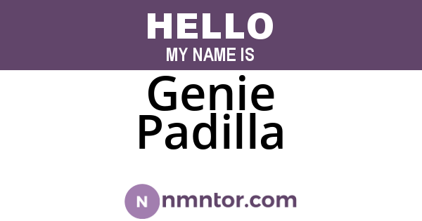 Genie Padilla