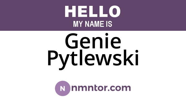 Genie Pytlewski