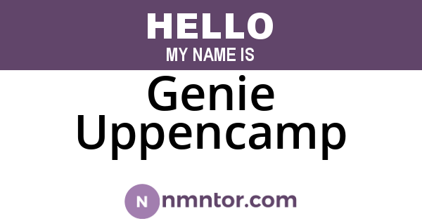 Genie Uppencamp