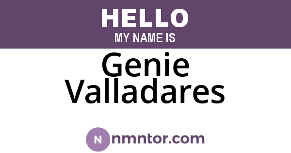 Genie Valladares