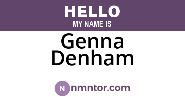 Genna Denham