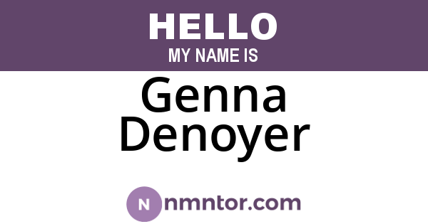 Genna Denoyer