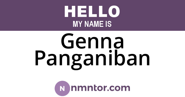Genna Panganiban
