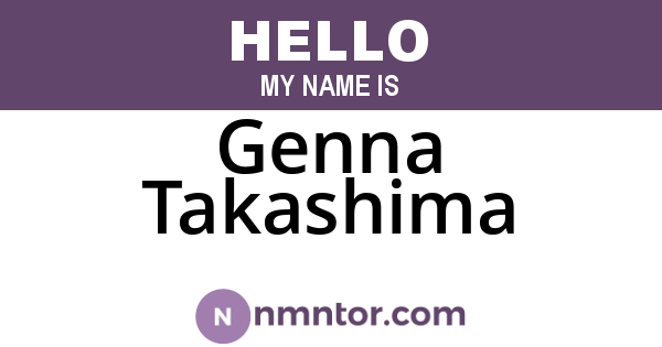 Genna Takashima