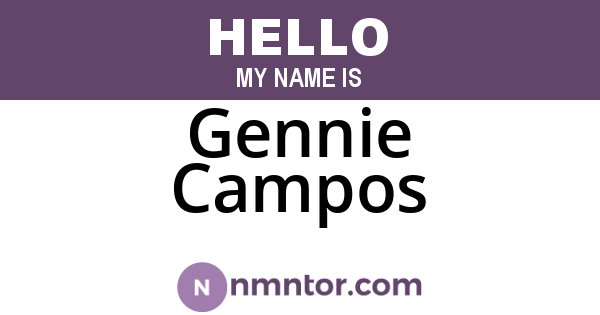 Gennie Campos
