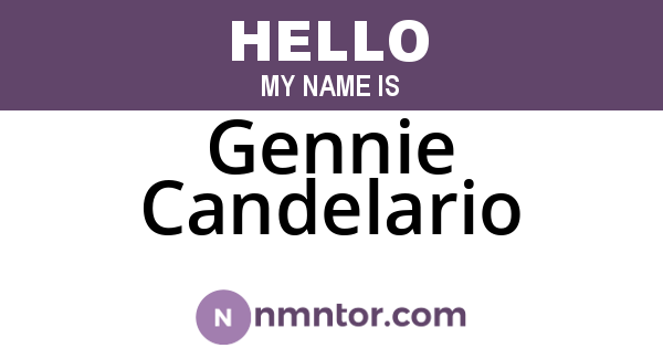 Gennie Candelario