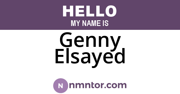 Genny Elsayed